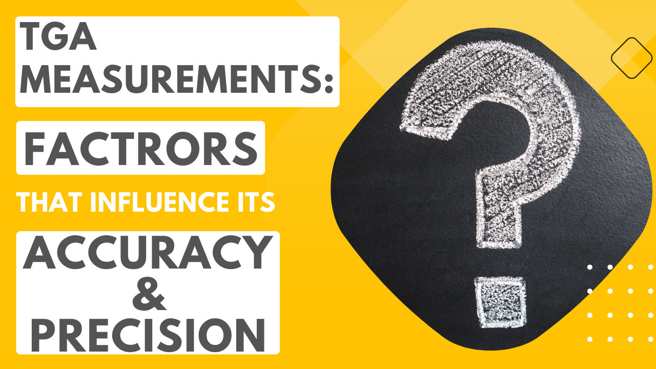 What are the factors that influence the accuracy and precision of TGA measurements?